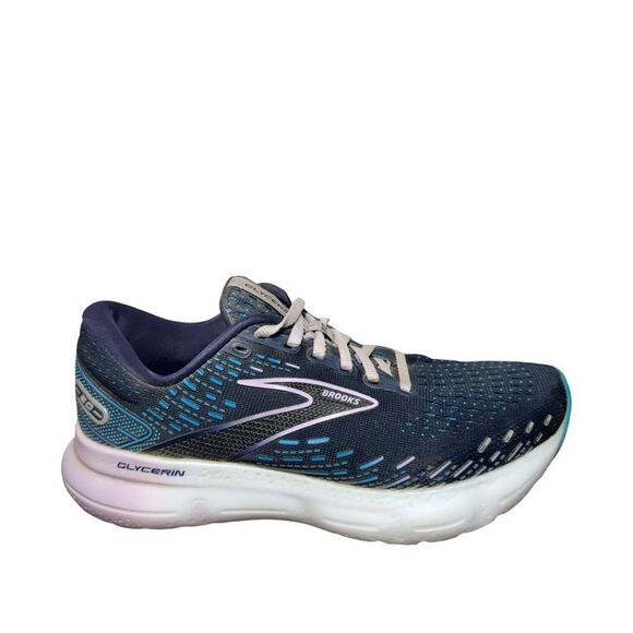 Brooks glycerin 20 Women's Blue Running Shoes size 7 D wide - Picture 1 of 6